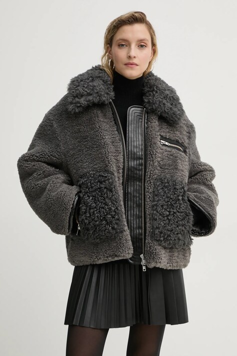 Stand Studio geaca Joann Jacket femei, culoarea gri, de tranzitie, 61955-9071