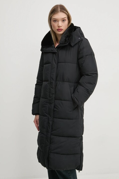 Abercrombie & Fitch geaca femei, culoarea negru, de iarna, KI144-4254