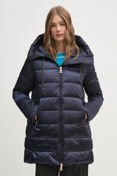 Tiffi geaca de puf femei, culoarea albastru marin, de iarna, 210040 LADY M