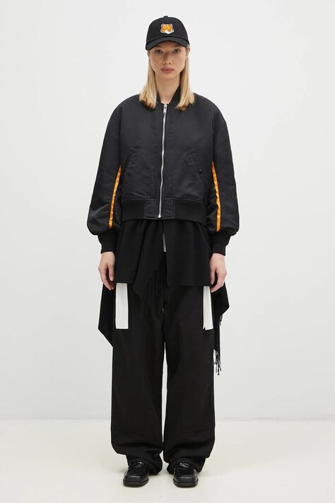 Куртка-бомбер Undercover Blouson жіноча колір чорний перехідна oversize UC2D1202.2