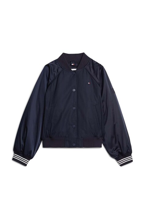 Παιδικό μπουφάν bomber Tommy Hilfiger χρώμα: ναυτικό μπλε, KG0KG08054