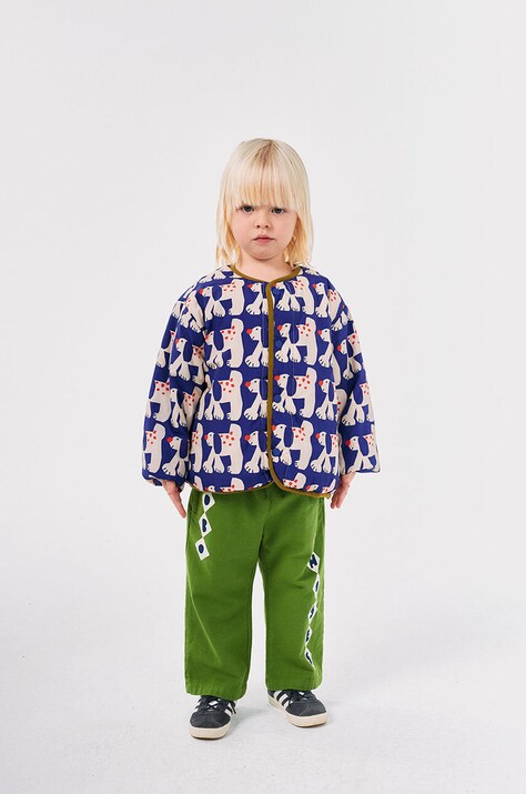 Bobo Choses geaca reversibila pentru copii Fairy Dog culoarea verde, 224AC129