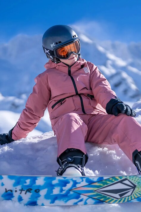 Lego kurtka narciarska dziecięca LWJAD 804 kolor różowy 11010840