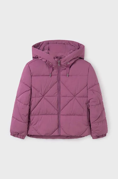 Дитяча куртка Mayoral колір фіолетовий 7484
