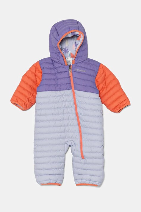 Ολόσωμη φόρμα μωρού Columbia Powder Lite Reversible Bunting χρώμα: μοβ, 2088751