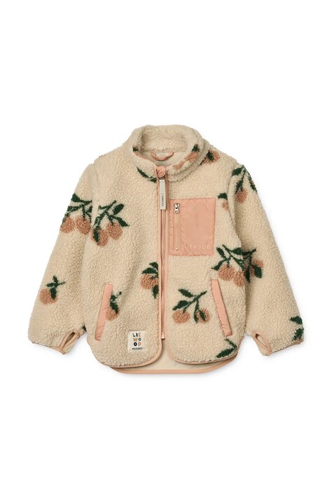 Liewood hanorac polar pentru copii Nolan Pile culoarea roz, LW19877