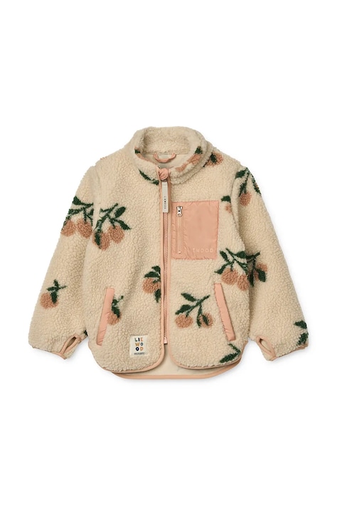 Liewood hanorac polar pentru copii Nolan Pile culoarea roz, LW19877