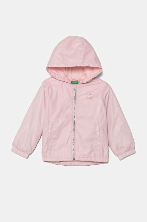 United Colors of Benetton giacca per bambini colore rosa 2NQRGN02Y