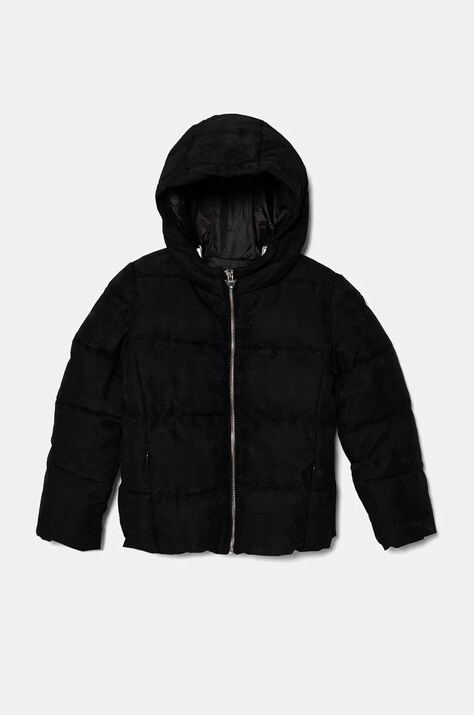 Guess geaca copii culoarea negru, J4BL24 WGLW2