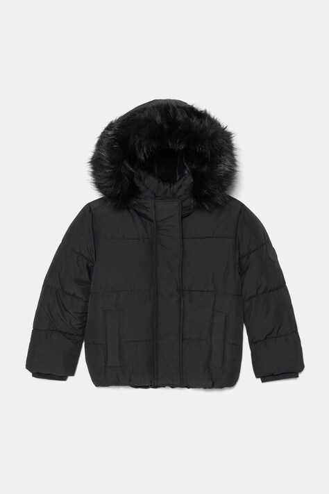 Detská bunda Abercrombie & Fitch čierna farba, KI244-4024