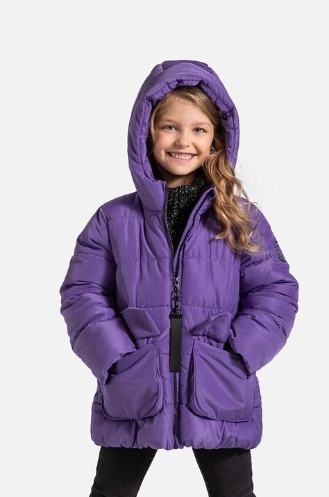 Детская куртка Coccodrillo цвет фиолетовый OUTERWEAR GIRL KIDS