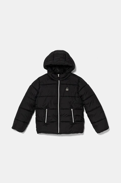 Dječja jakna United Colors of Benetton boja: crna, 2LETCN04Y