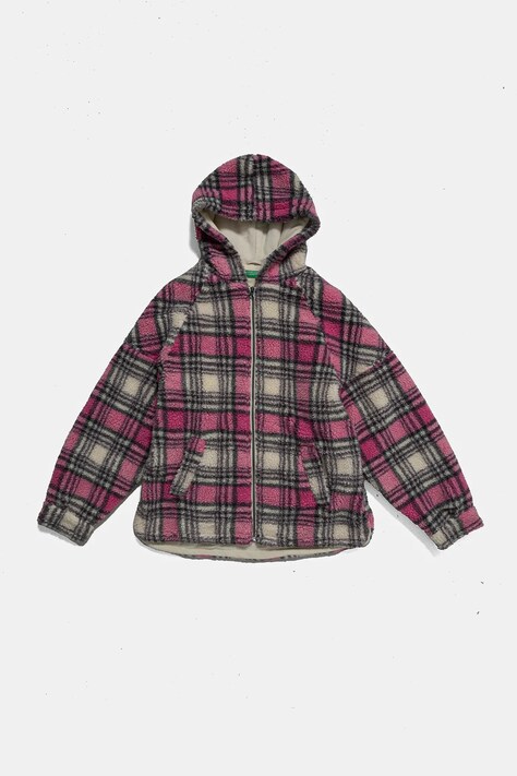 United Colors of Benetton kurtka dziecięca kolor różowy 29J8CN05O