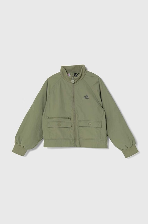 Дитяча куртка adidas JAM WVKT колір зелений IV7043