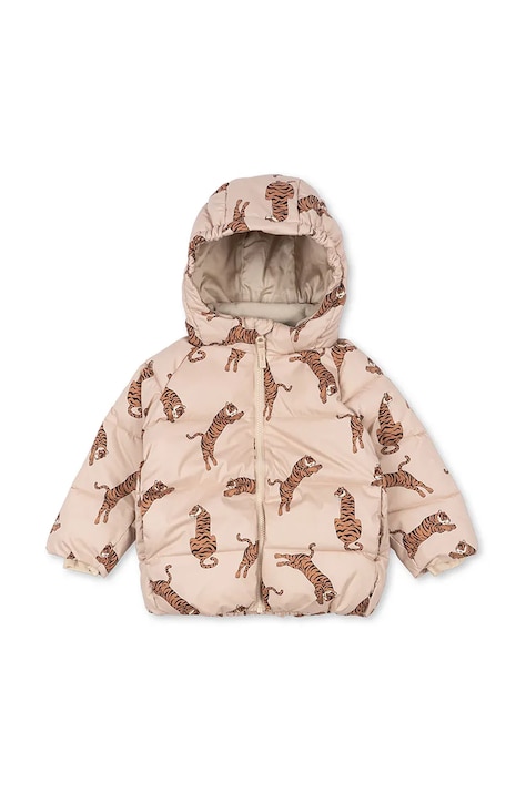 Konges Sløjd geaca copii NUKA JACKET GRS culoarea maro, KS101204