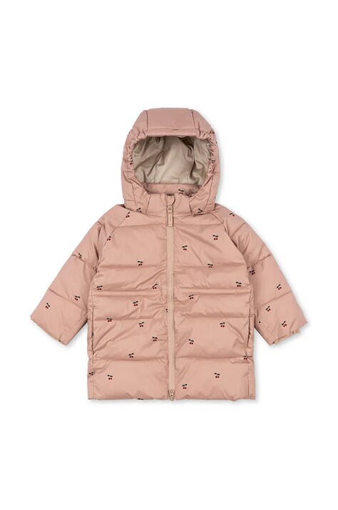Dětská bunda Konges Sløjd NUKA LONG JACKET GRS oranžová barva, KS101205