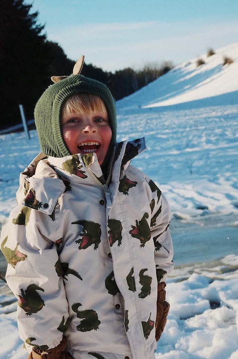 Dětská bunda Konges Sløjd MISMOU JACKET béžová barva, KS101269