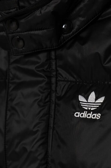 Дитяча пухова куртка adidas Originals DOWNACKET ELO — AW24-KUK03L, чорний — фото 4