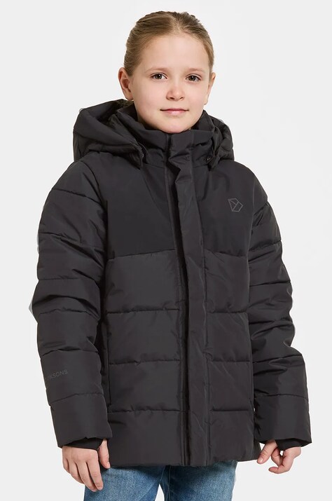 Παιδικό μπουφάν Didriksons RYOLIT KIDS JACKET χρώμα: μαύρο, 504941