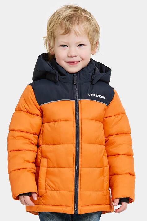 Didriksons geaca copii FOX KIDS JACKET culoarea portocaliu, 505522