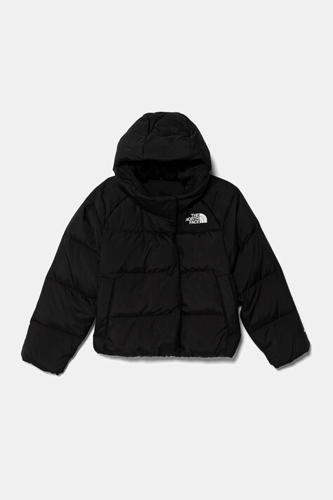 The North Face geaca de puf pentru copii NORTH DOWN HOODED JACKET culoarea negru, NF0A88UDJK31