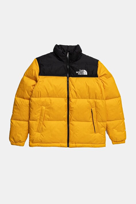 The North Face geaca de puf pentru copii TEEN 1996 RETRO NUPTSE JACKET culoarea galben, NF0A8A4C56P1