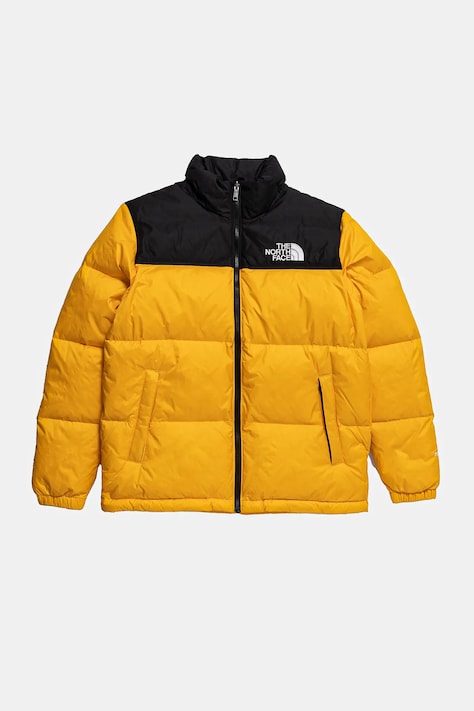 The North Face geaca de puf pentru copii TEEN 1996 RETRO NUPTSE JACKET culoarea galben, NF0A8A4C56P1