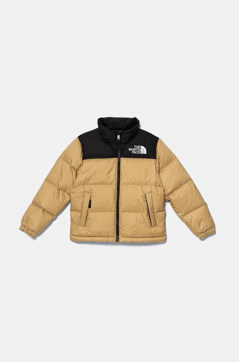 The North Face kurtka puchowa dziecięca TEEN 1996 RETRO NUPTSE JACKET kolor zielony NF0A8A4CLK51