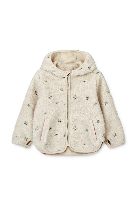 Liewood geacă din polar pentru copii Mara Pile Jacket culoarea bej, LW18920