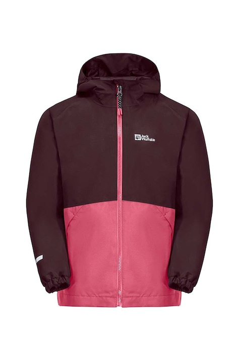 Detská bunda Jack Wolfskin ružová farba, 1610081