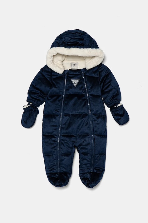 Guess combinezon bebe culoarea albastru marin, H4BW13 WE900
