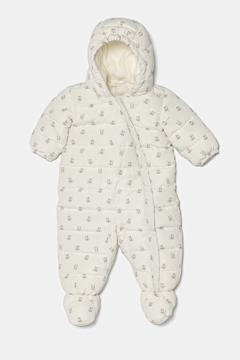 United Colors of Benetton combinezon bebe culoarea alb, 2UWJAT002
