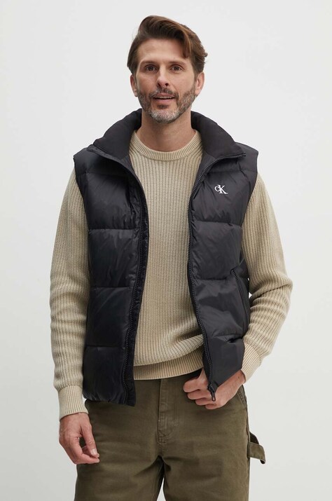 Пуховая безрукавка Calvin Klein Jeans мужская цвет чёрный зимняя J30J325901