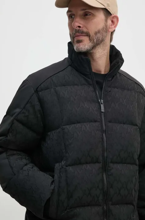 Пухова куртка Armani Exchange чоловіча колір чорний зимова 6DZBL2 ZN5GZ