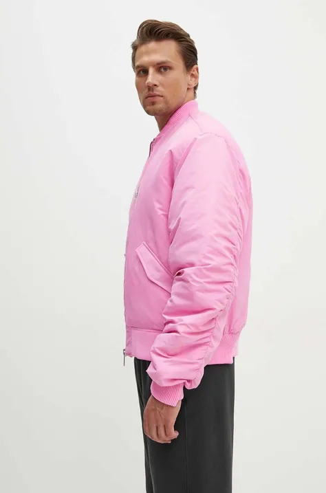 Куртка-бомбер Won Hundred мужской цвет розовый зимняя 3040-13033
