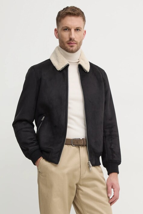 Liu Jo rövid kabát férfi, fekete, átmeneti, QF4097 E0925