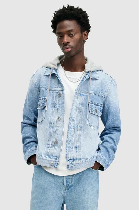 AllSaints giacca di jeans in cotone SPIRIT JACKET colore blu  M017OA