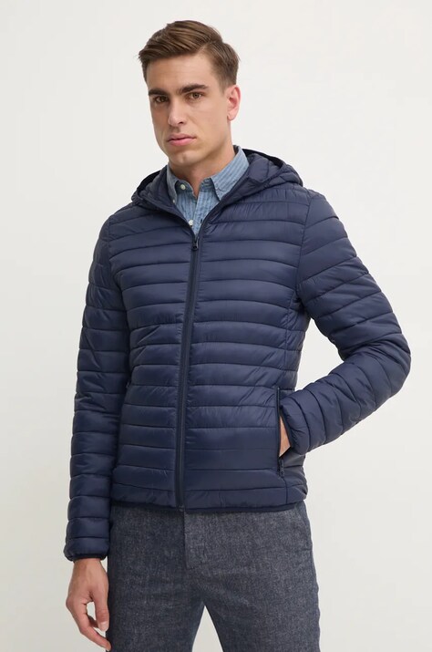 United Colors of Benetton geaca barbati, culoarea albastru marin, de tranzitie, 2BA2UN02O