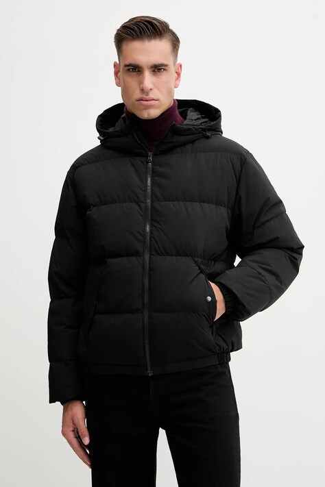 United Colors of Benetton geacă de puf culoarea negru, de iarnă, oversize, 2JF8UN05E