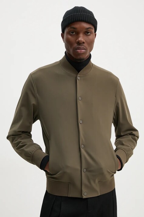 Theory geaca bomber barbati, culoarea verde, de tranzitie, L0697406