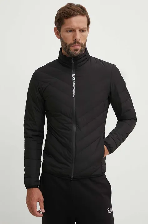 Пухова куртка EA7 Emporio Armani чоловіча колір чорний перехідна PNE1Z.8NPB13