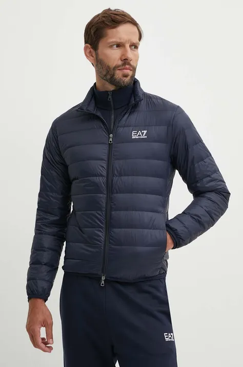 Pernata jakna EA7 Emporio Armani za muškarce, boja: tamno plava, za prijelazno razdoblje, PNGPZ.8NPB23
