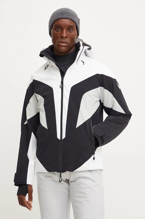 Lyžařská bunda EA7 Emporio Armani Cortina Colorblock Toray bílá barva, PN44Z.6DPG11