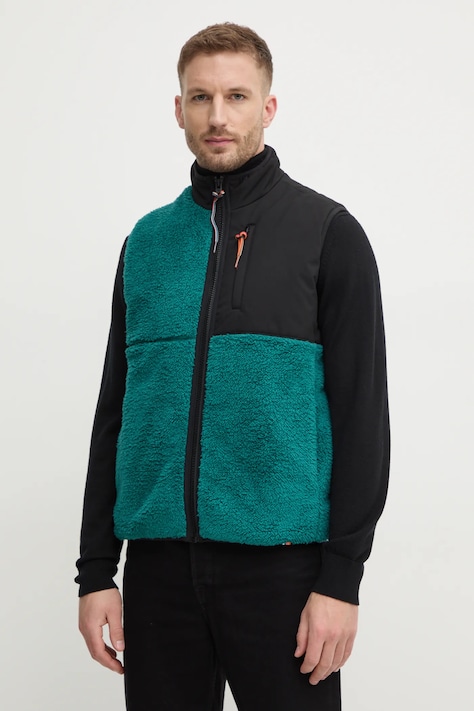 United Colors of Benetton vesta barbati, culoarea verde, de tranzitie, 2LNEUJ00J