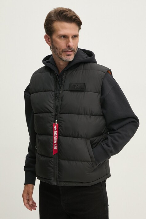 Alpha Industries vesta barbati, culoarea negru, de iarna, 118109