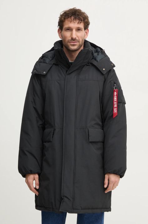 Jakna Alpha Industries moška, črna barva, 148124