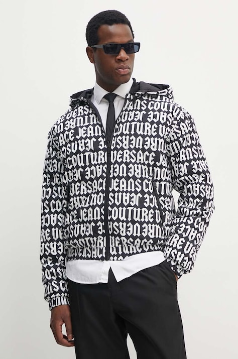Versace Jeans Couture kifordítható dzseki férfi, fekete, átmeneti, 77GAUD16 CQD53