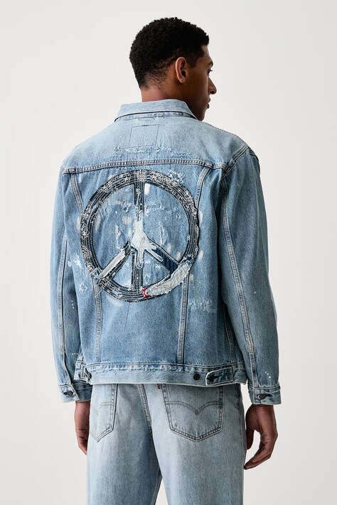 Levi's Kurtka jeansowa męska bawełniana RELAXED FIT niebieska A5782