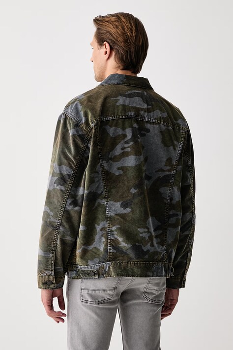 Levi's Kurtka jeansowa męska bawełniana RELAXED FIT zielona A5782