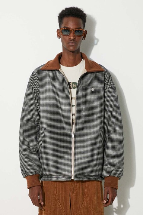 Двостороння куртка Kenzo Reversible Elevated Coach Jacket чоловіча колір бежевий перехідна FE65BL0639OI.11